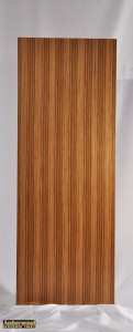 Zebrano solid wood flush door