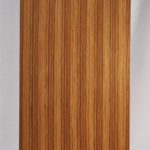 Zebrano solid wood flush door