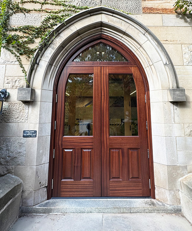 Premium hardwood materials used in Amberwood custom millwork